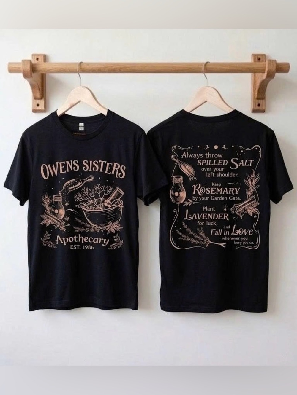 Practical Magic Owens Sisters Apothecary Graphic T-shirt Witchy Tee